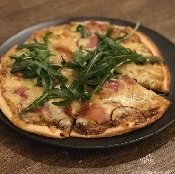 Prosciutto and Rocket Pizza with Rum & BBQ Sauce